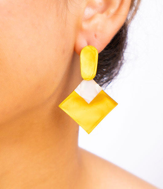 Statement Geometric Drop Earrings