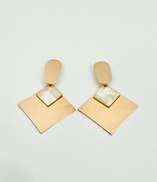 Statement Geometric Drop Earrings