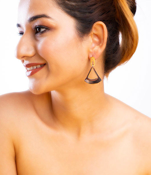 Triangular Drop Earrings