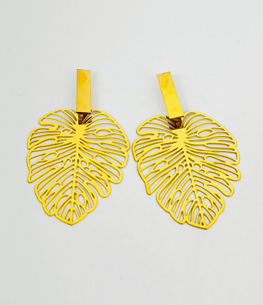 Nature-Inspired Leaf Drop Earrings