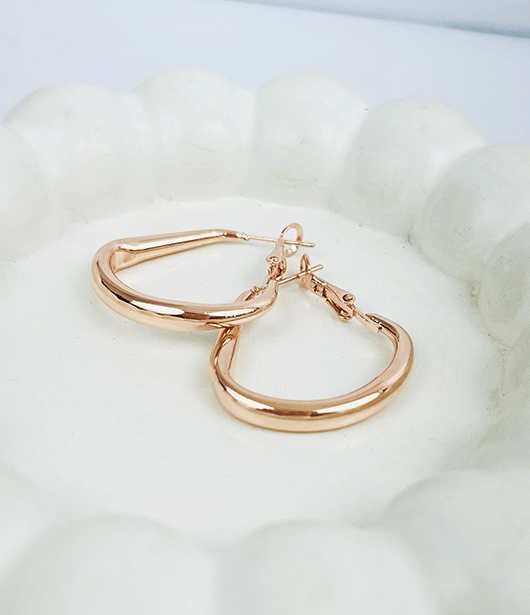 Teardrop Hoop Earrings