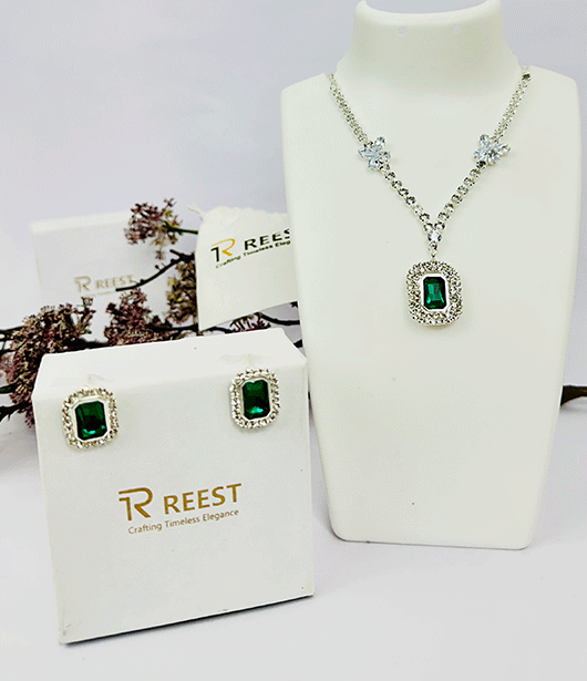 Regal Elegance Necklace and Earrings Set