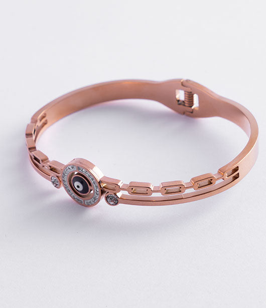 Rose Gold Evil Eye Bracelet