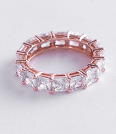 Eternity Ring with Square-Cut Crystals