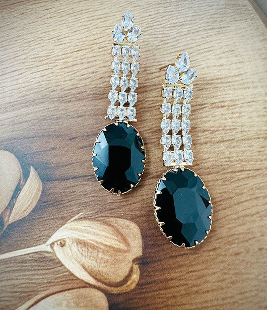 Oval Drop Earrings