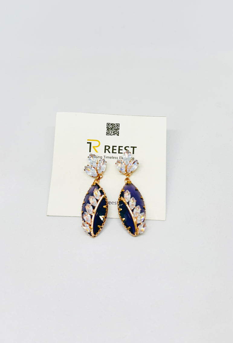 Elegant Leaf-Inspired Drop Earrings