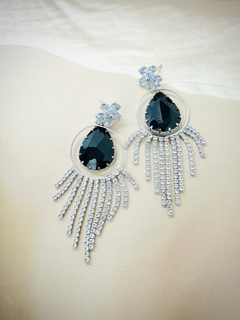 Elegant Crystal Fringe Earrings